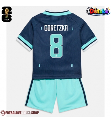 Německo Leon Goretzka #8 Venkovní dres komplet pro Děti MS 2026 Krátkým Rukávem (+ Krátké kalhoty)